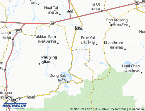 MICHELIN Khok Tan map - ViaMichelin