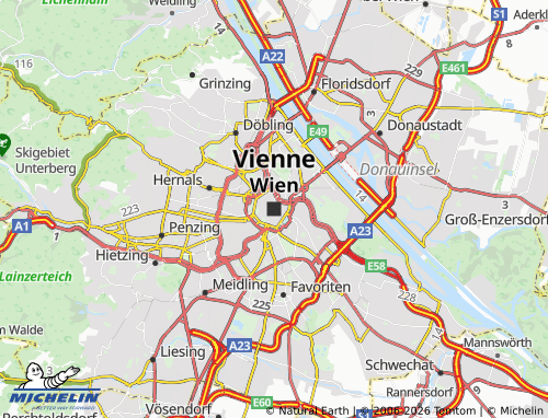 MICHELIN-Landkarte Wien - ViaMichelin