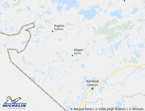 MICHELIN-Landkarte Baganski Rajon - ViaMichelin