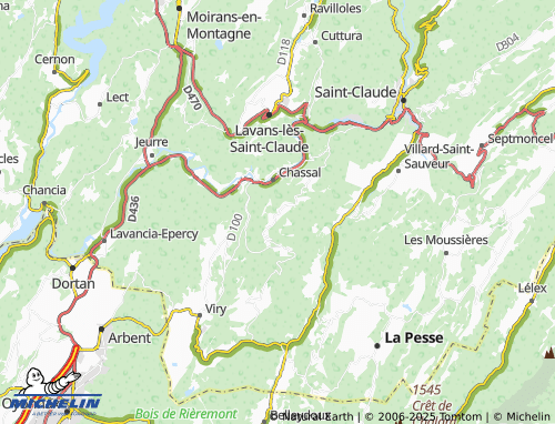 Carte MICHELIN Larrivoire - ViaMichelin
