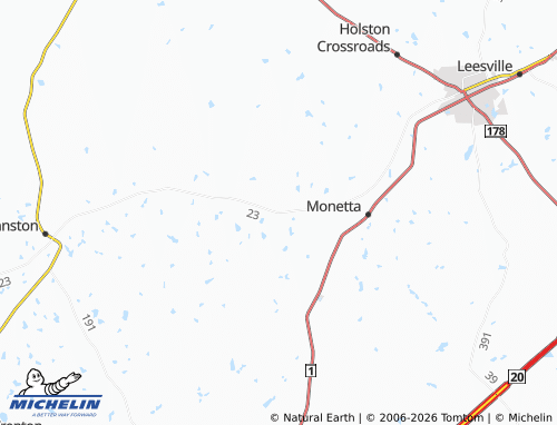 Carte MICHELIN Ridge Spring - ViaMichelin