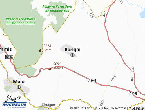 Mappa MICHELIN Rongai - ViaMichelin