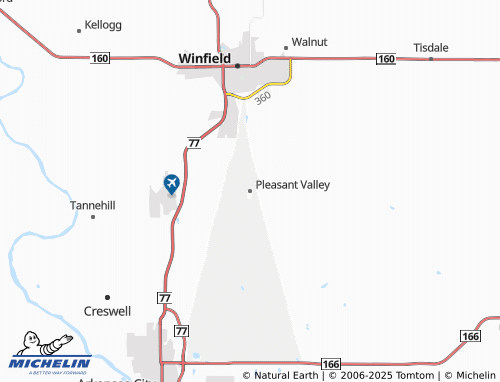 MICHELIN Pleasant Valley map - ViaMichelin