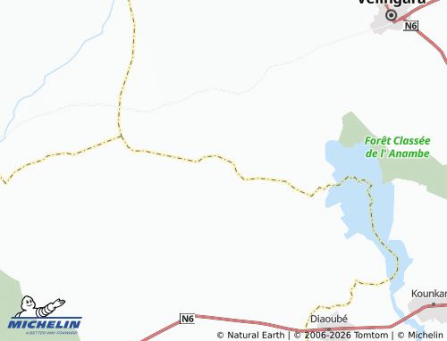MICHELIN-Landkarte Sintian Diatta - ViaMichelin