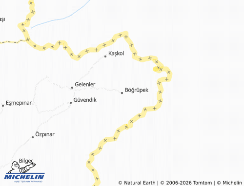 MICHELIN-Landkarte Böğrüpek - ViaMichelin
