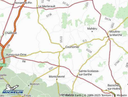 MICHELIN Courtomer map - ViaMichelin