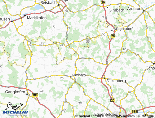 MICHELIN-Landkarte Mitterrohrbach - ViaMichelin