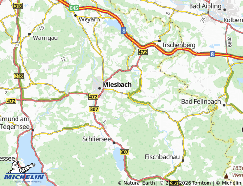 MICHELIN Parsberg map - ViaMichelin