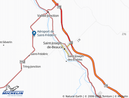 MICHELIN-Landkarte Saint-Joseph-de-Beauce - ViaMichelin