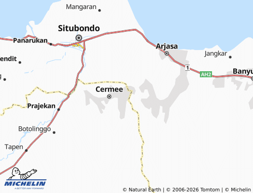 MICHELIN-Landkarte Bercak Asri - ViaMichelin