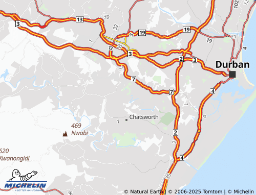 MICHELIN Buffels Bosch map - ViaMichelin