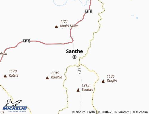 Mapa MICHELIN Santhe - ViaMichelin