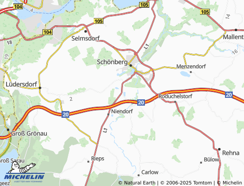 MICHELIN Klein Siemz map - ViaMichelin