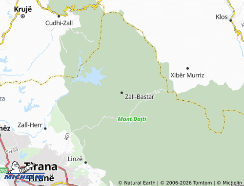 Mapa MICHELIN Zall-Bastar - ViaMichelin
