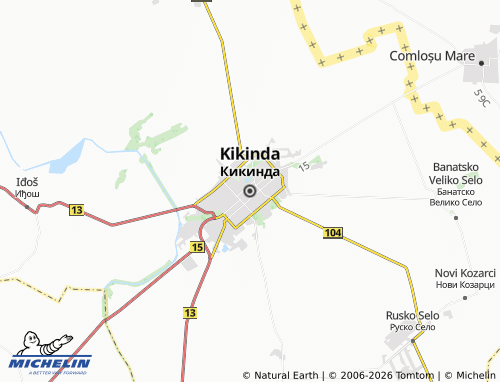 MICHELIN Kikinda map - ViaMichelin