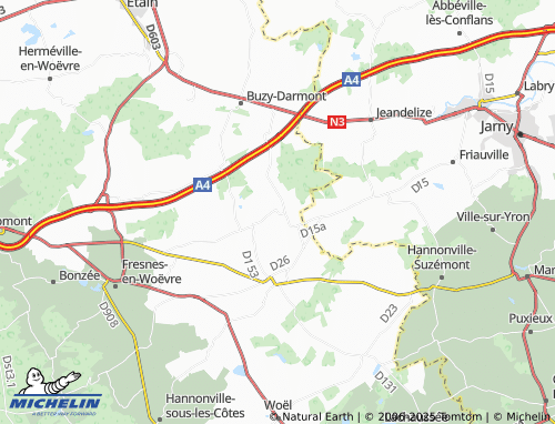 Kaart MICHELIN Villers-sous-Pareid - ViaMichelin