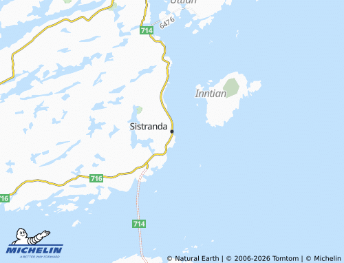 MICHELIN-Landkarte Sistranda - ViaMichelin