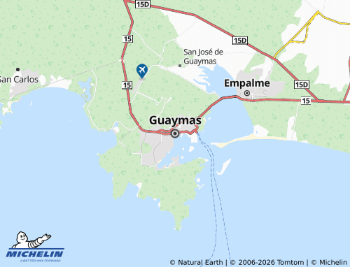 Mapa MICHELIN Heroica Guaymas - ViaMichelin