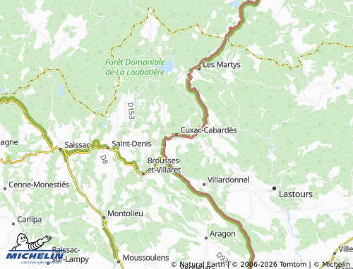 Mapa MICHELIN Cuxac-Cabardès - ViaMichelin