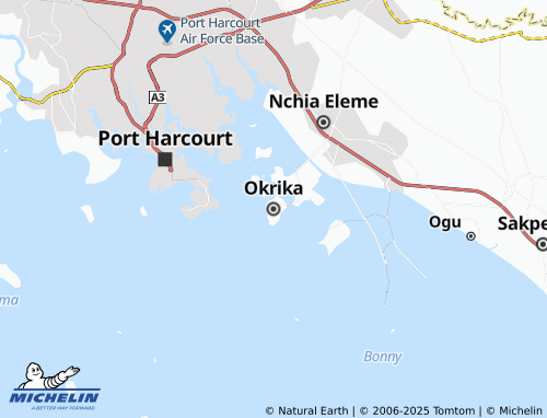MICHELIN Okrika map - ViaMichelin