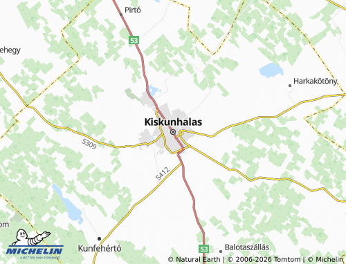 MICHELIN Kiskunhalas map - ViaMichelin