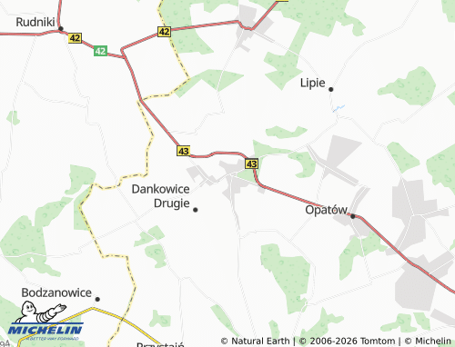MICHELIN Krzepice map - ViaMichelin
