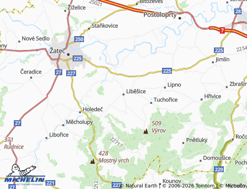 Mappa MICHELIN Liběšice - ViaMichelin