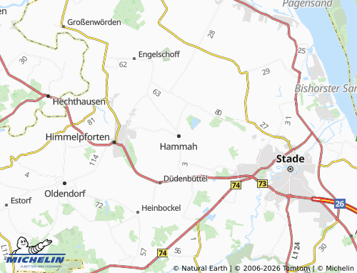 MICHELIN Hammah map - ViaMichelin