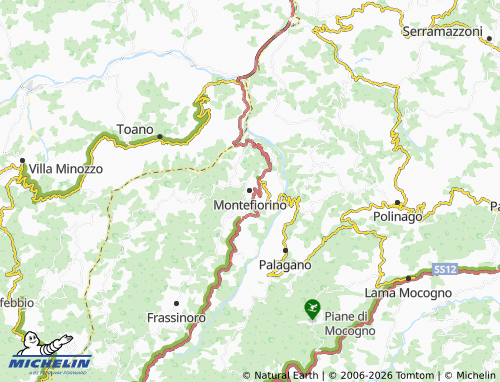Mappa MICHELIN Montefiorino - ViaMichelin
