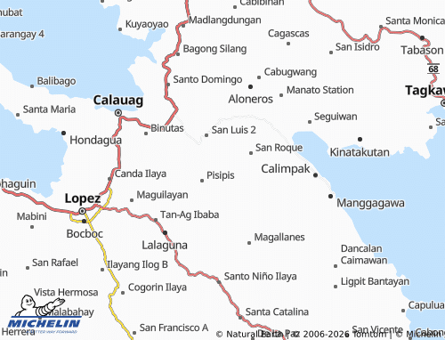 MICHELIN Danlagan Central map - ViaMichelin
