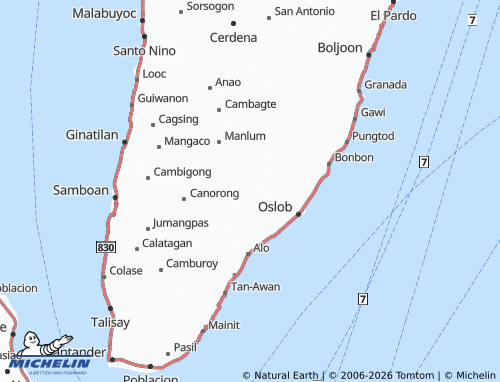 MICHELIN Can-Ukban map - ViaMichelin
