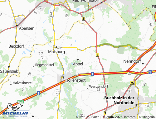 MICHELIN Appel map - ViaMichelin