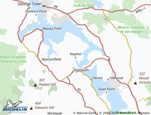 MICHELIN Kayena map - ViaMichelin