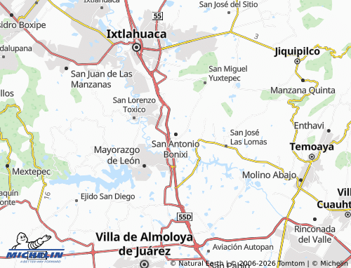 Mapa MICHELIN San Antonio Bonixi - ViaMichelin