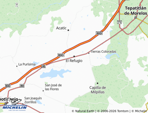 Carte MICHELIN El Refugio - ViaMichelin