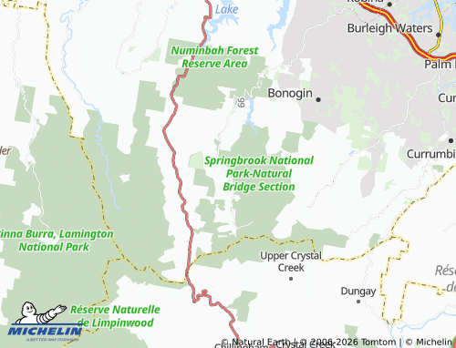 MICHELIN-Landkarte Springbrook - ViaMichelin