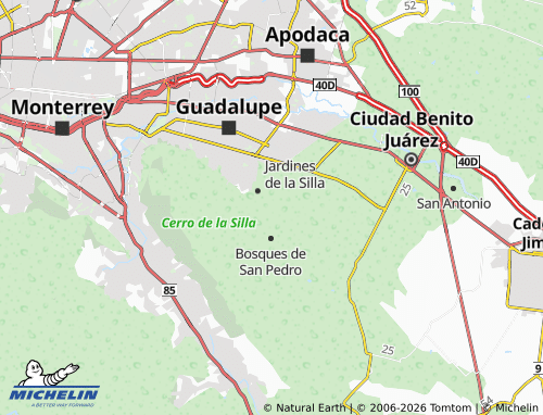 Mappa MICHELIN Lomas de Santa Mónica Primer Sector - ViaMichelin