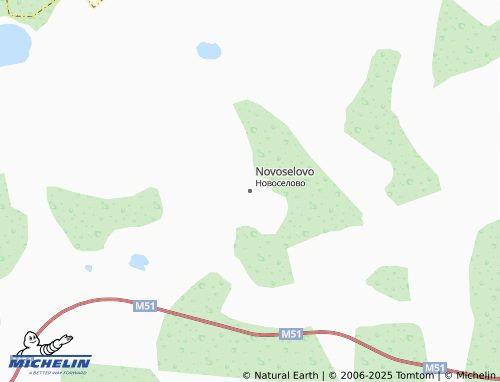 MICHELIN Novoselovo map - ViaMichelin