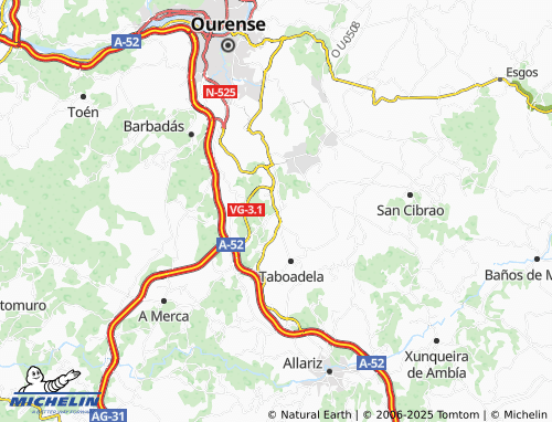 MICHELIN Mesón de Calvos map - ViaMichelin