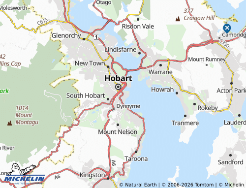 Mapa MICHELIN Battery Point - ViaMichelin