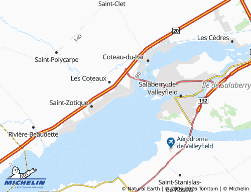 MICHELIN Coteau-Landing map - ViaMichelin