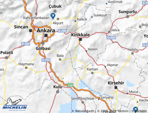 MICHELIN Karakeçili map - ViaMichelin