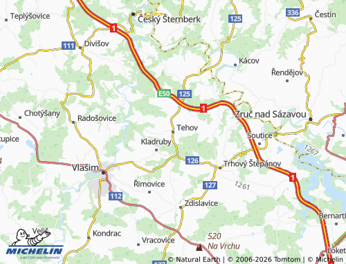 Mappa MICHELIN Tehov - ViaMichelin