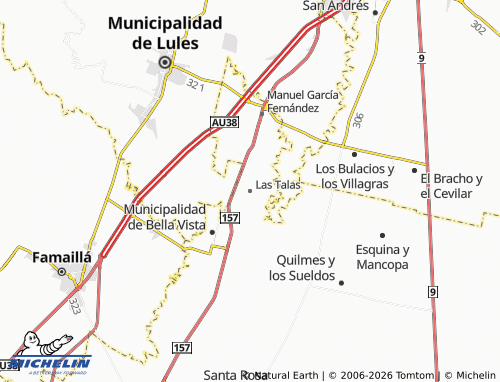 MICHELIN Las Talas map - ViaMichelin