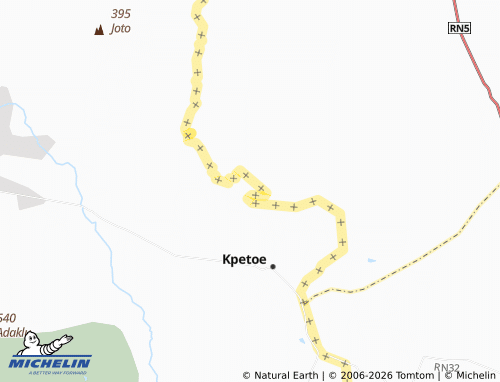 MICHELIN Afegame map - ViaMichelin