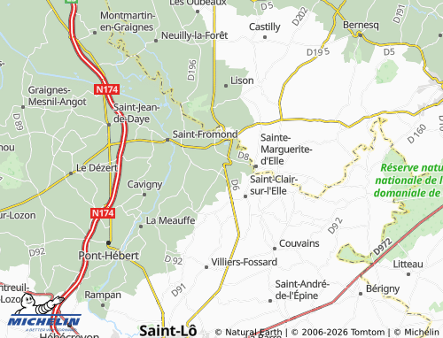 MICHELIN Moon-sur-Elle map - ViaMichelin