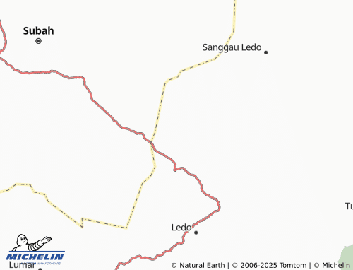 MICHELIN Tebuah Marong map - ViaMichelin