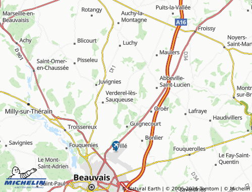 Carte MICHELIN Maisoncelle-Saint-Pierre - ViaMichelin