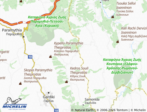 Mapa MICHELIN Koukoulioi - ViaMichelin