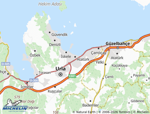 MICHELIN Atatürk map - ViaMichelin